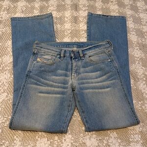 Diesel Women’s Light Wash Mid Rise Bootcut Denim Jeans